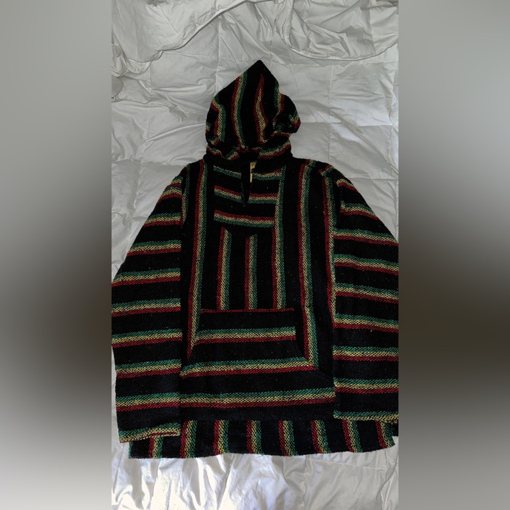 FRANKS | Vintage 90s Rasta Baja drug rug